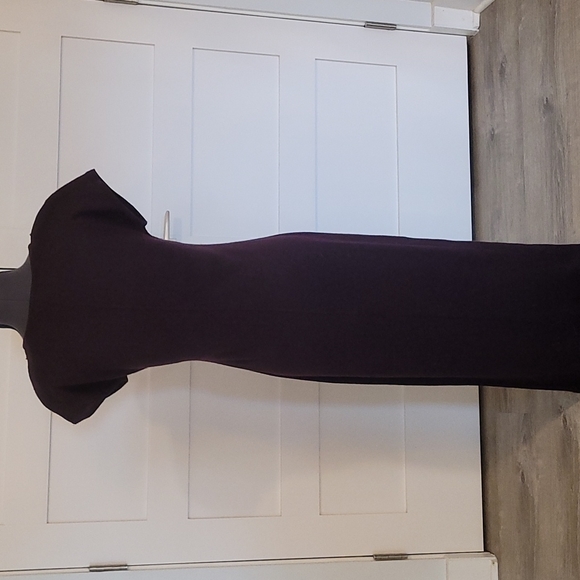Carole Little Vintage Deep Purple Sweater Knit dress, M, 70% acrylic, 30% wool - Picture 4 of 9